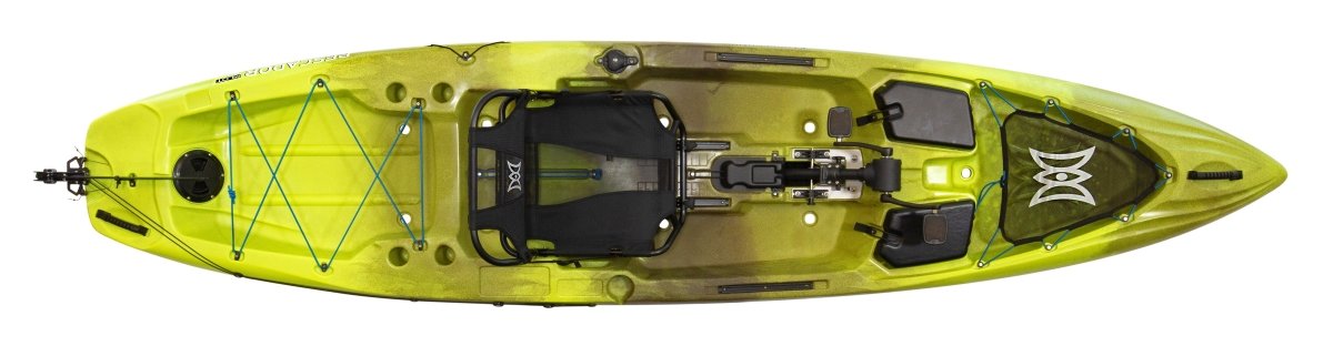 Perception Pescador Pilot 12, Stable Fishing Kayak, Pedal Drive Kayak