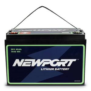 Newport 36V 40AH Extended Range Lithium Battery with Charger - Cedar Creek Outdoor Center