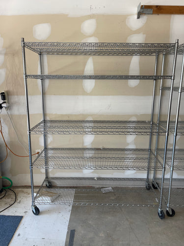 ULINE Stainless Steel Mobile Shelving USED | Great Condition