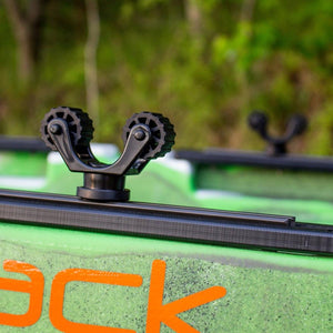 Yakattack RotoGrip Kayak Paddle Holder | 1/2 Inch Track Mount | Also Holds Parking Pole - Cedar Creek Outdoor Center