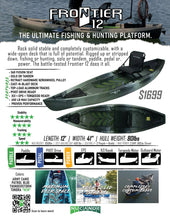 2024 NuCanoe Frontier 12 Kayak with Fusion 360 Seat - Cedar Creek Outdoor Center