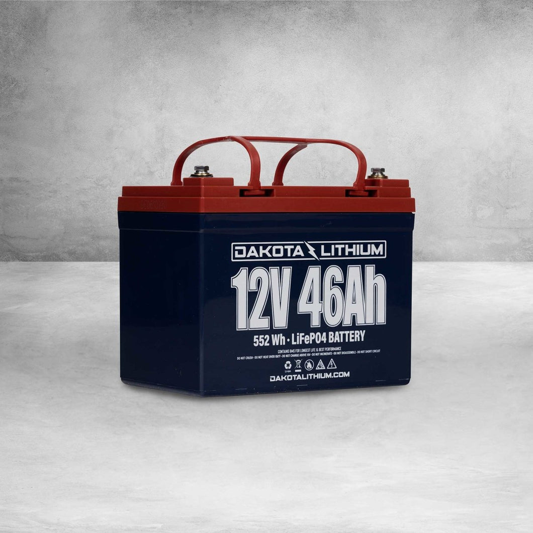 Dakota Lithium Battery 12V 46Ah with charger ( DL12V46AH ) - Cedar Creek Outdoor Center