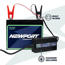 Newport 36V 40AH Extended Range Lithium Battery with Charger - Cedar Creek Outdoor Center