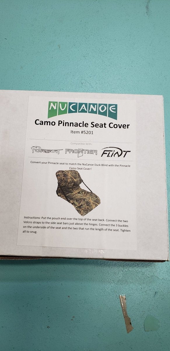 NuCanoe Camo Pinnacle Seat Cover ( CLOSEOUT ) - Cedar Creek Outdoor Center