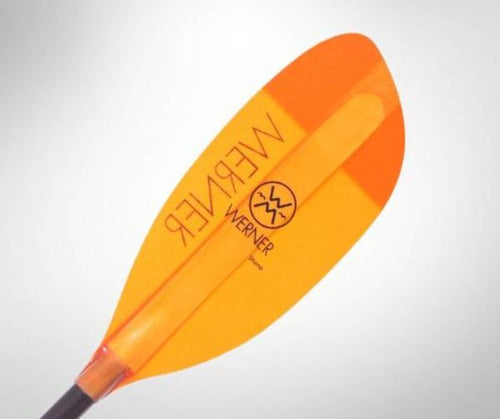 Werner Shuna Straight Standard Shaft Paddle ( Orange ) - Cedar Creek Outdoor Center
